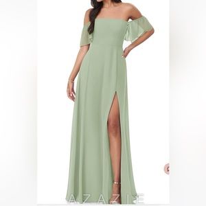 AZAZIE Dusty Sage, Bridesmaid dress. NEW WITH TAGS